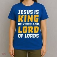 Jesus Is King Lord Women Bible Verse Christian T-Shirt thumb 4