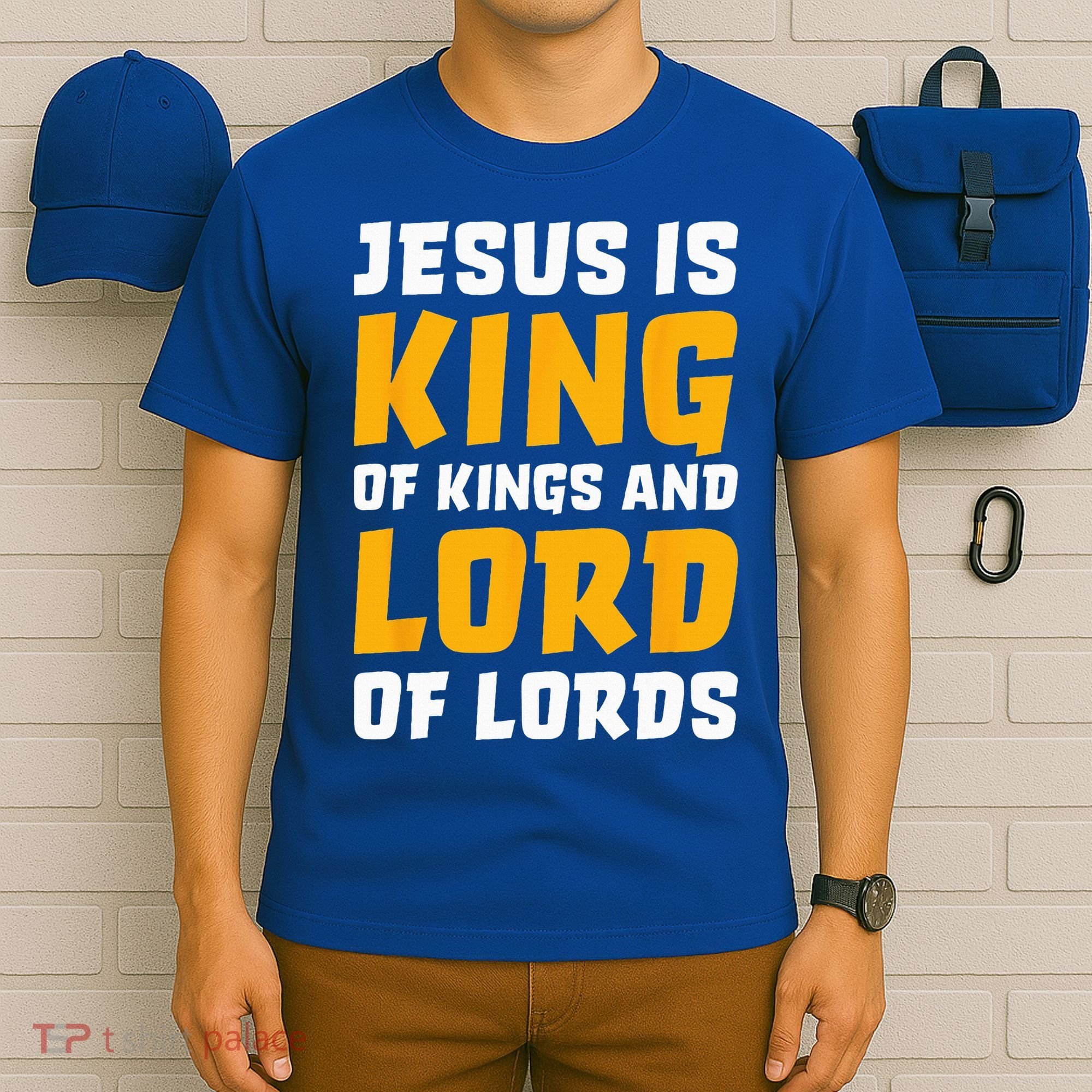 Jesus Is King Lord Women Bible Verse Christian T-Shirt