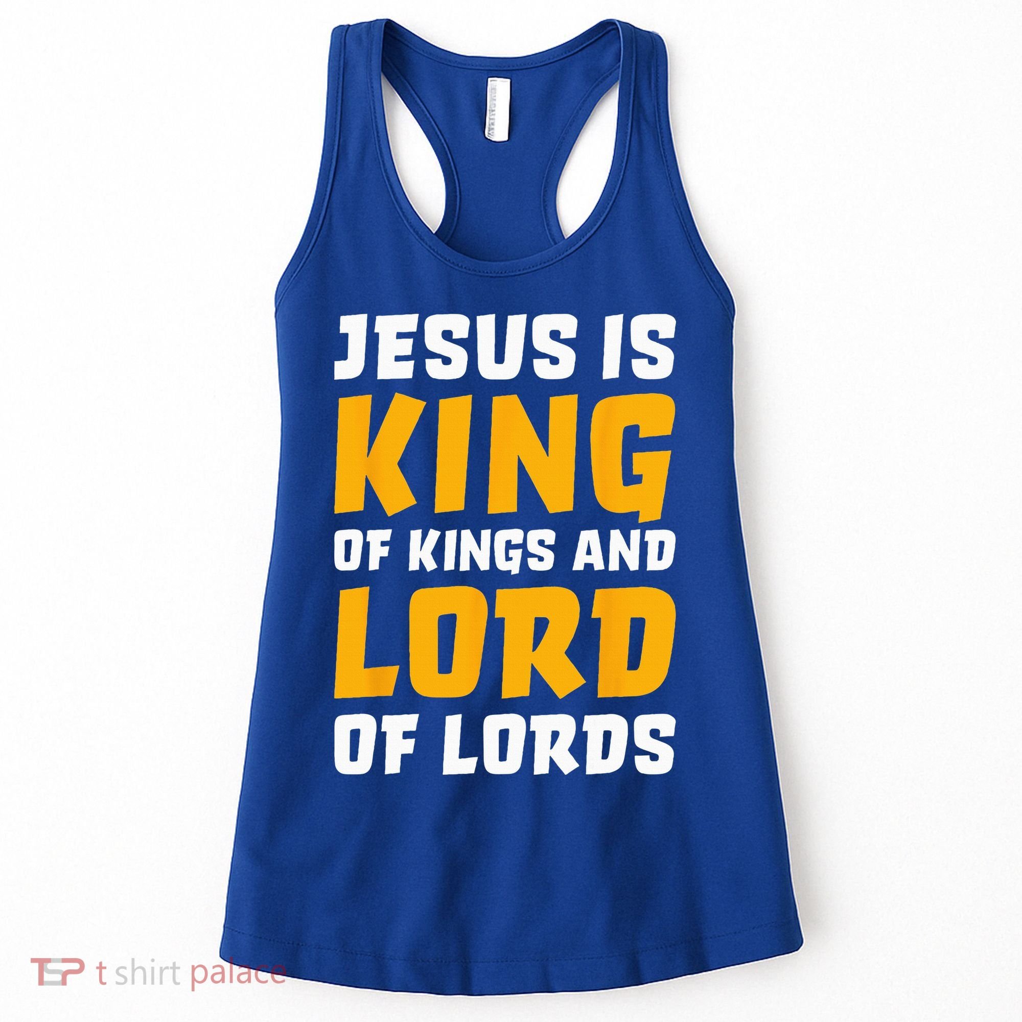 Jesus Is King Lord Women Bible Verse Christian Women's Tank Top