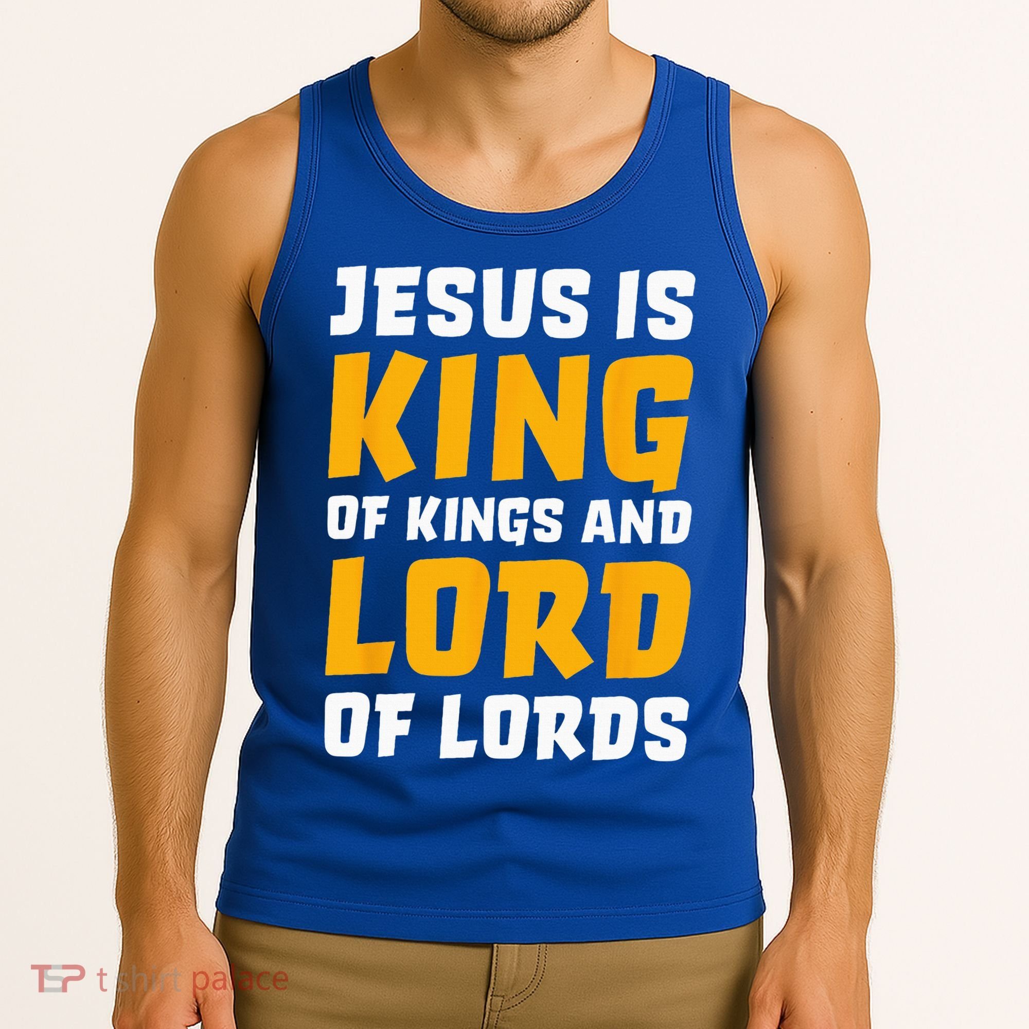 Jesus Is King Lord Women Bible Verse Christian Tank Top