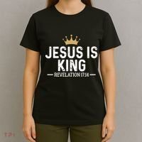 Jesus Is King Revelation 17:14 Christian Quote Religious T-Shirt thumb 4