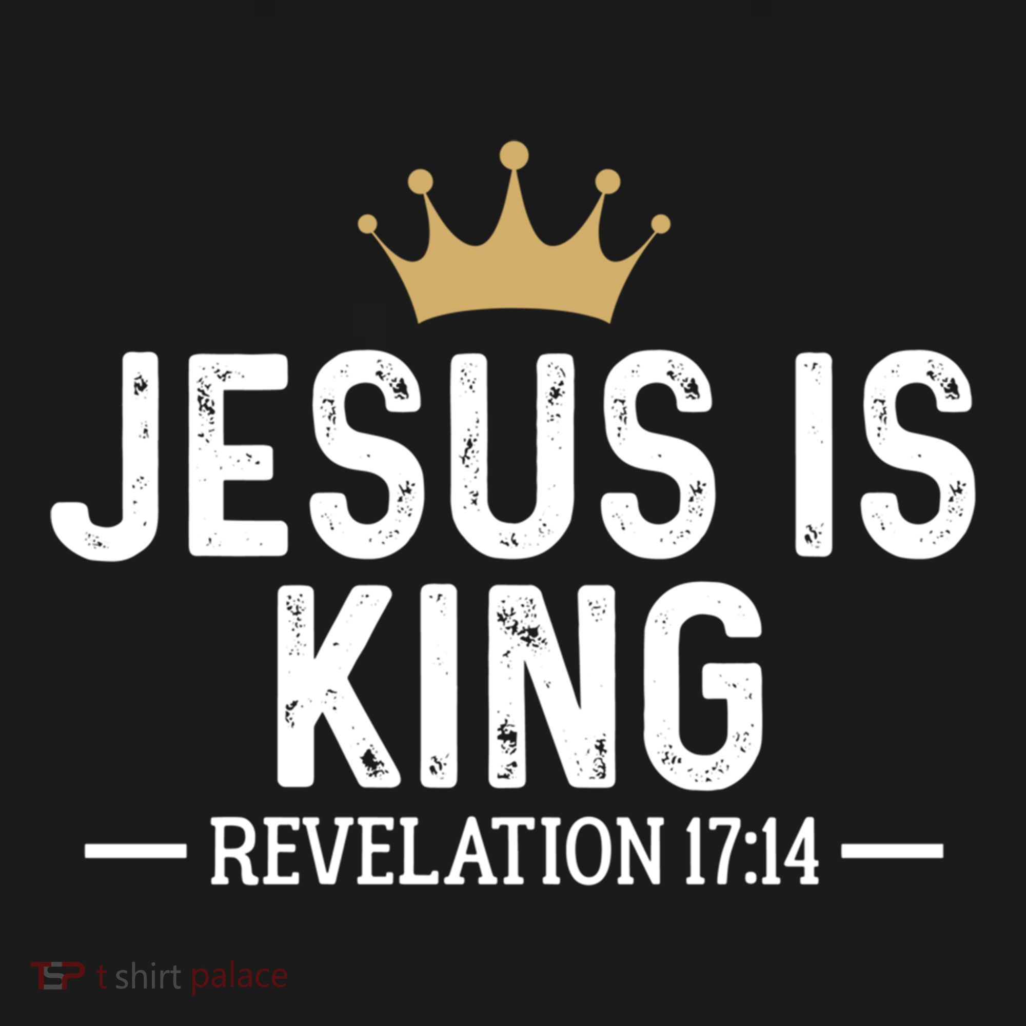 Jesus Is King Revelation 17:14 Christian Quote Religious Mousepad