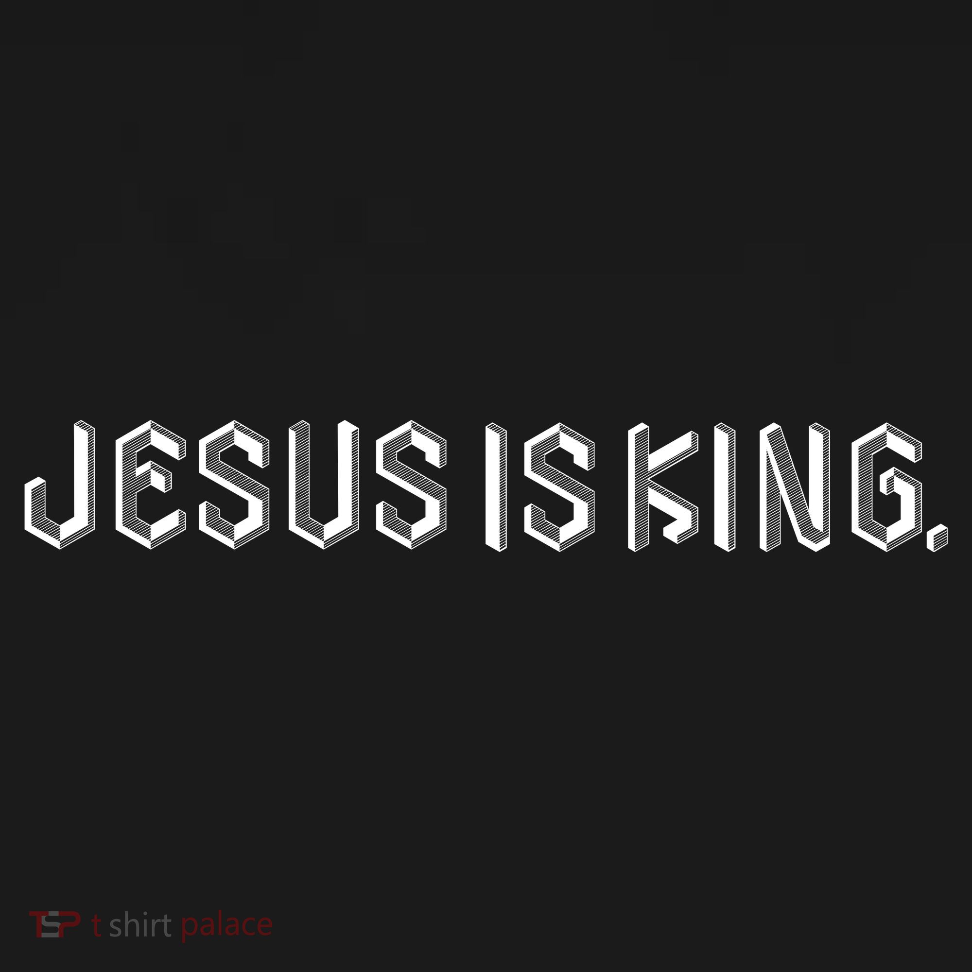 Jesus Is King Embossed Church Faith Christian Catholic Women's Hoodie