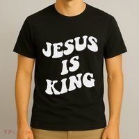 Jesus Is King Aesthetic Trendy T-Shirt thumb 3