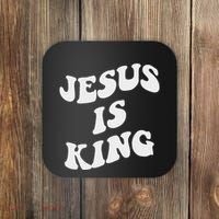 Jesus Is King Aesthetic Trendy Coaster thumb 0
