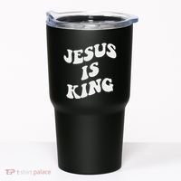 Jesus Is King Aesthetic Trendy Tumbler thumb 0