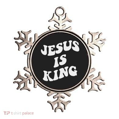 Jesus Is King Aesthetic Trendy Ornament