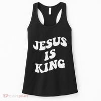 Jesus Is King Aesthetic Trendy Women's Tank Top thumb 0