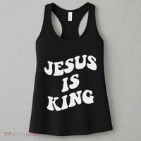 Jesus Is King Aesthetic Trendy Women's Tank Top thumb 3