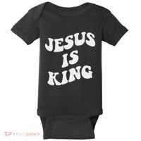 Jesus Is King Aesthetic Trendy Baby Bodysuit thumb 0