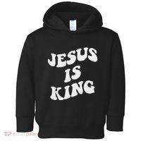 Jesus Is King Aesthetic Trendy Toddler Hoodie thumb 0