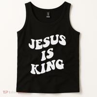 Jesus Is King Aesthetic Trendy Tank Top thumb 2
