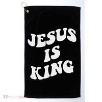 Jesus Is King Aesthetic Trendy Golf Towel thumb 0
