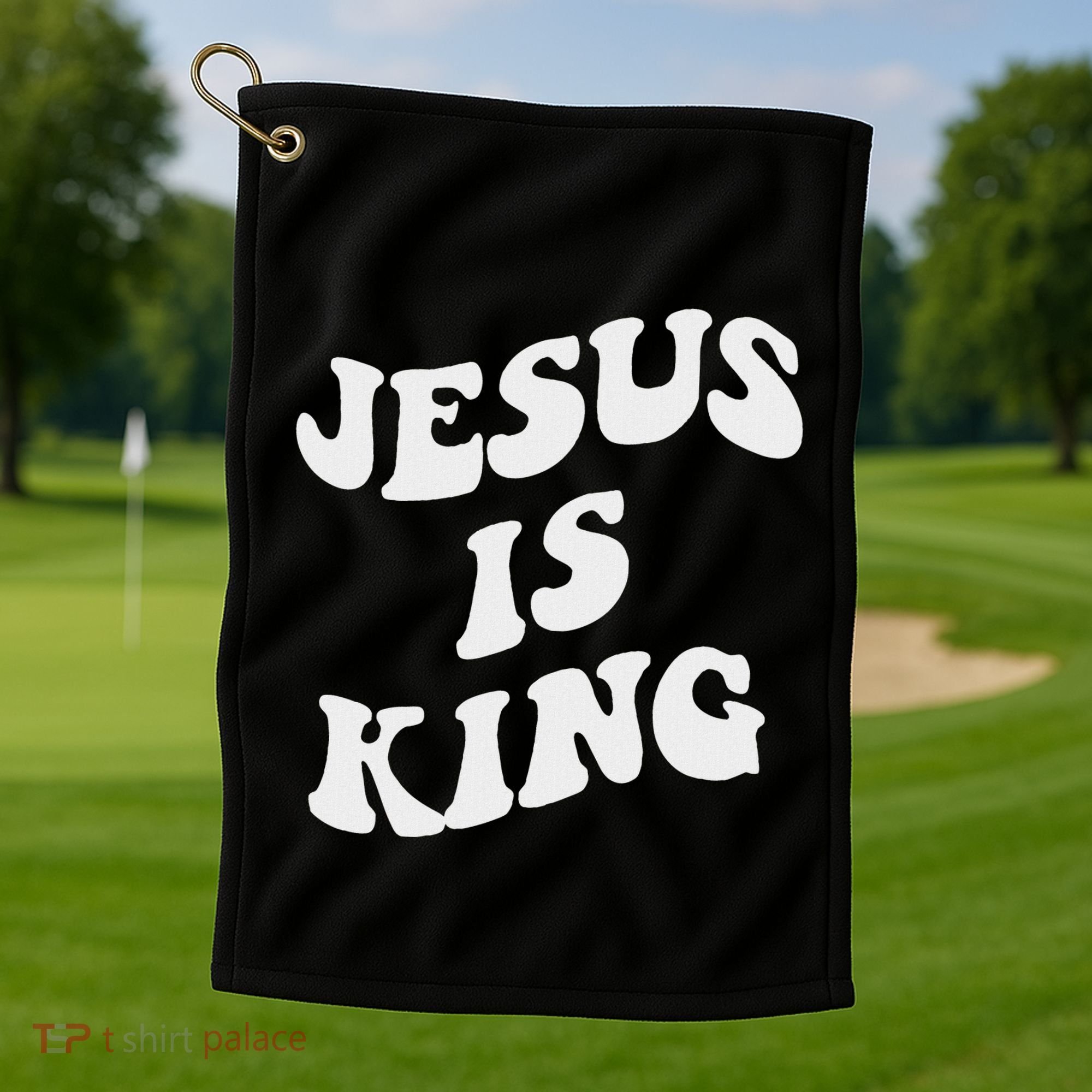 Jesus Is King Aesthetic Trendy Golf Towel