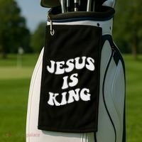 Jesus Is King Aesthetic Trendy Golf Towel thumb 2
