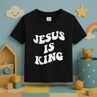 Jesus Is King Aesthetic Trendy Toddler T-Shirt thumb 3