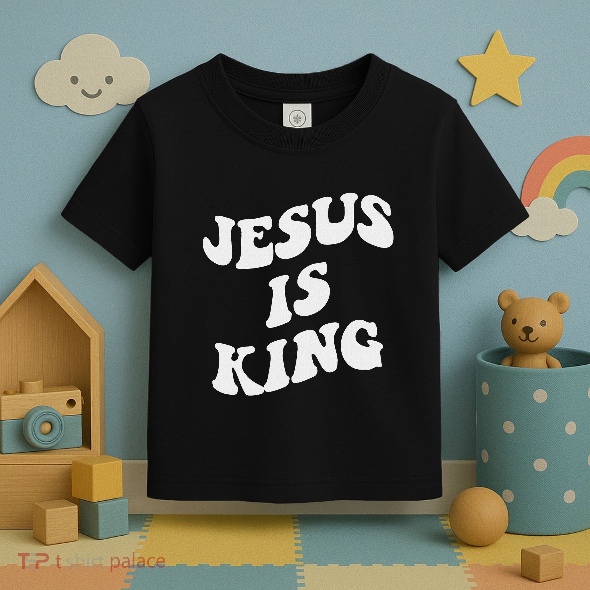 Jesus Is King Aesthetic Trendy Toddler T-Shirt