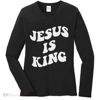 Jesus Is King Aesthetic Trendy Women's Long Sleeve Shirt thumb 0