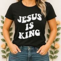 Jesus Is King Aesthetic Trendy Women's T-Shirt thumb 2