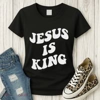 Jesus Is King Aesthetic Trendy Women's T-Shirt thumb 3