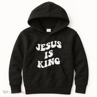 Jesus Is King Aesthetic Trendy Kids Hoodie thumb 0