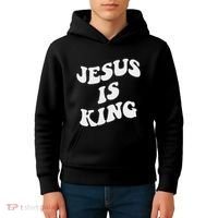Jesus Is King Aesthetic Trendy Kids Hoodie thumb 4
