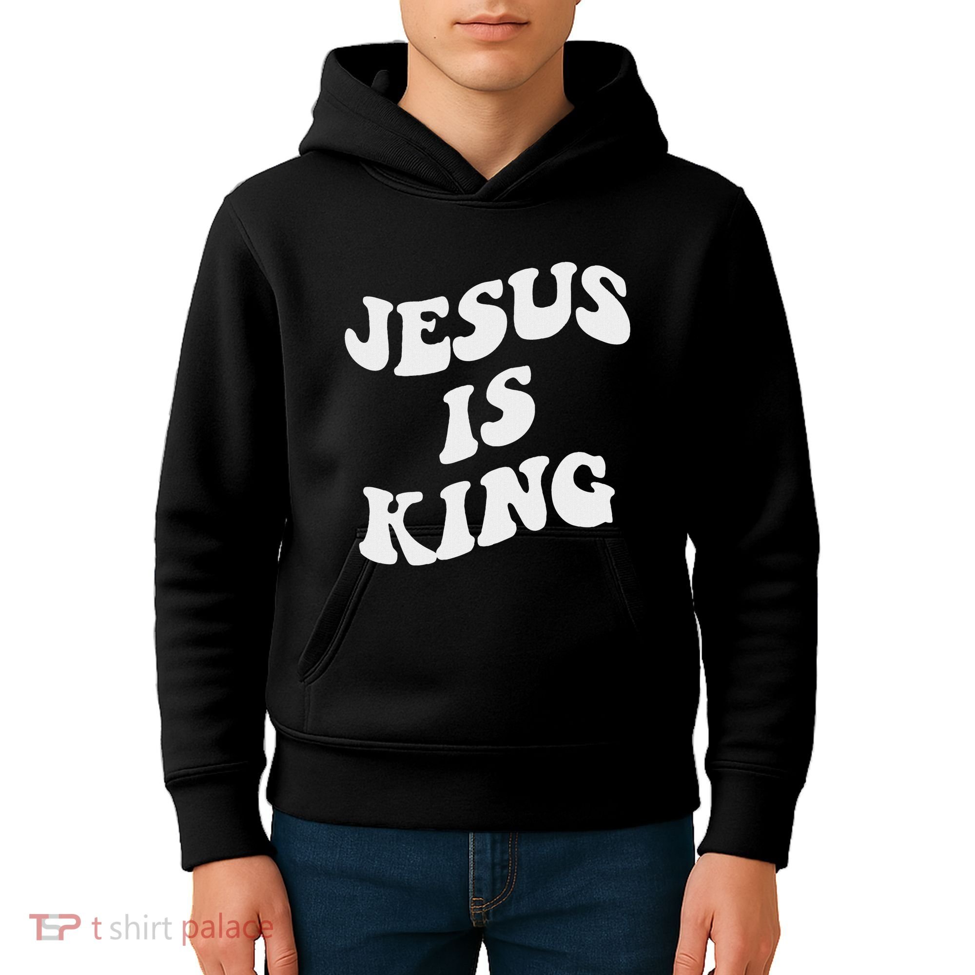 Jesus Is King Aesthetic Trendy Kids Hoodie