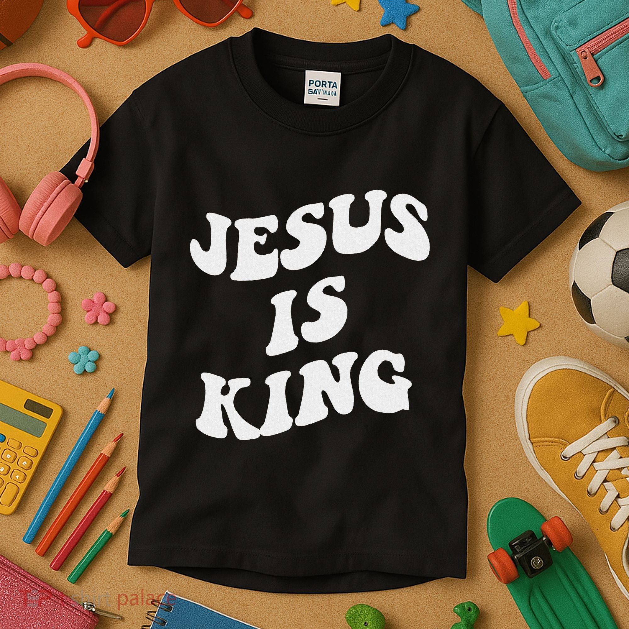 Jesus Is King Aesthetic Trendy Kids T-Shirt