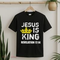 Jesus Is King Faith God Christian Jesus4m3 T-Shirt thumb 2