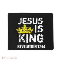 Jesus Is King Faith God Christian Jesus4m3 Mousepad thumb 0