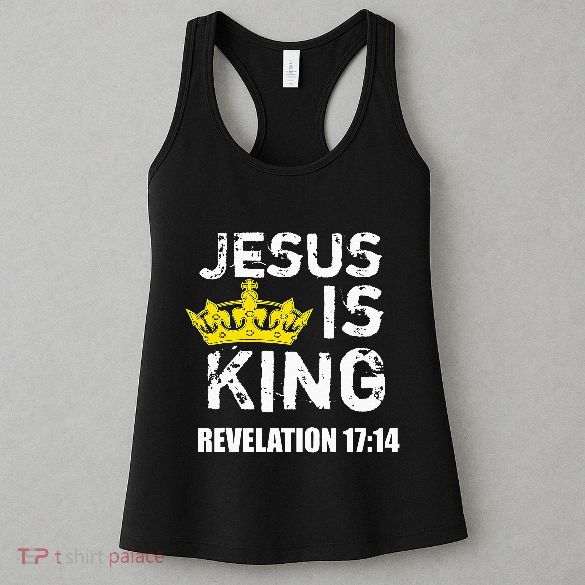 Jesus Is King Faith God Christian Jesus4m3 Women's Tank Top