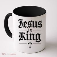 Jesus Is King Christian Best Godson Ever Coffee Mug thumb 0