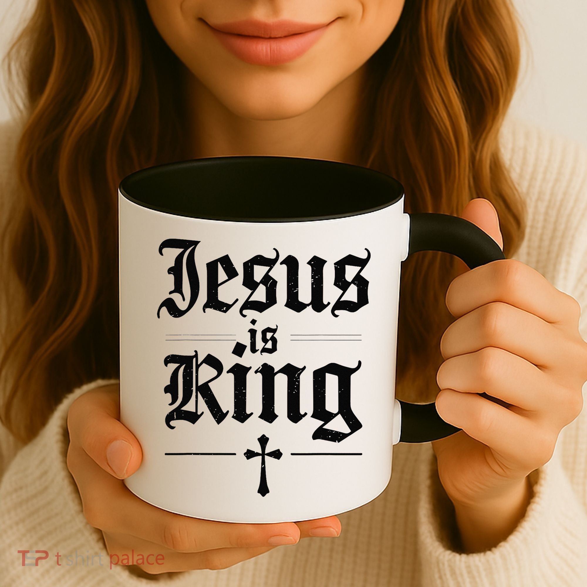 Jesus Is King Christian Best Godson Ever Coffee Mug