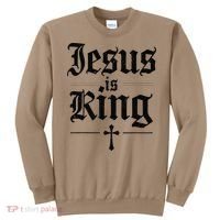 Jesus Is King Christian Best Godson Ever Sweatshirt thumb 0