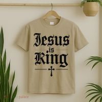 Jesus Is King Christian Best Godson Ever T-Shirt thumb 2