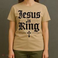 Jesus Is King Christian Best Godson Ever T-Shirt thumb 4