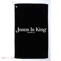 Jesus Is King Revelation 19 16 Golf Towel thumb 0