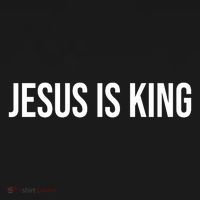 Jesus is King Minimalist Christian Faith USA-Made Doggie Bandana thumb 2