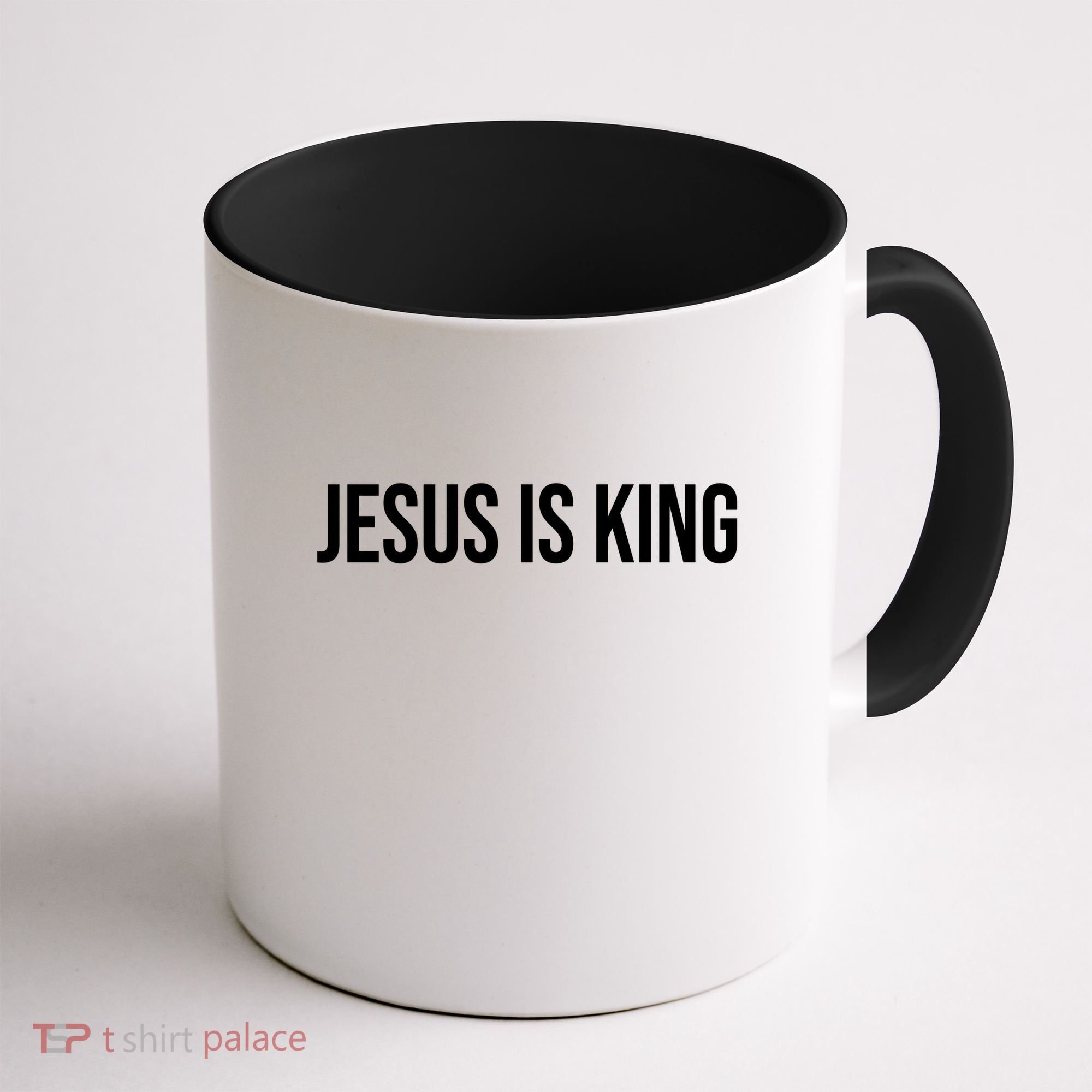 Jesus is King Minimalist Christian Faith Coffee Mug
