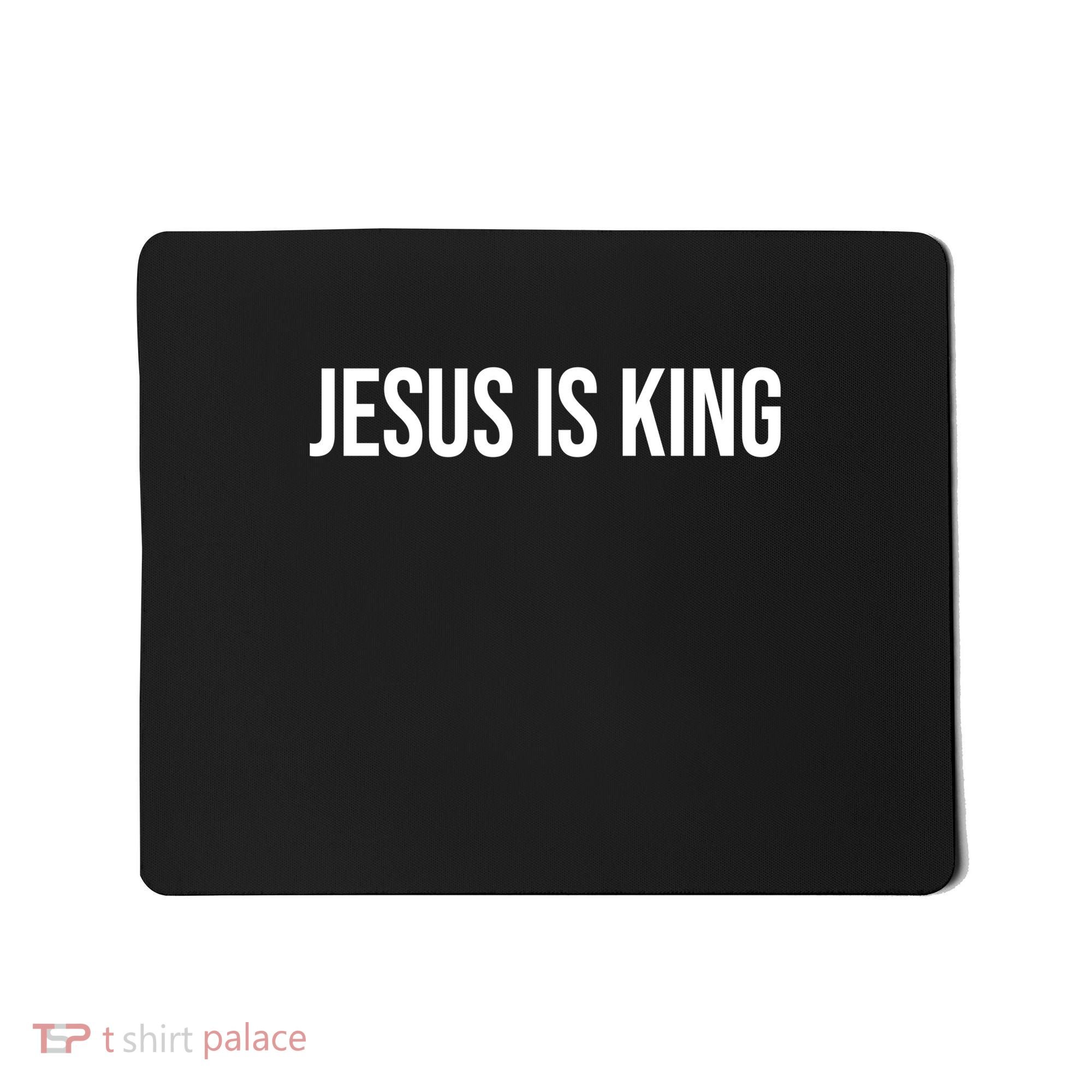 Jesus is King Minimalist Christian Faith Mousepad