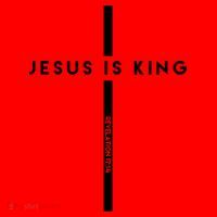 Jesus Is King Cross Revelation Santa Hat thumb 1
