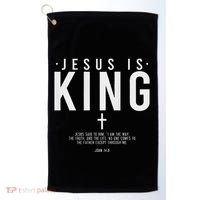 Jesus Is King Jesus John 146 Costume Christian Golf Towel thumb 0