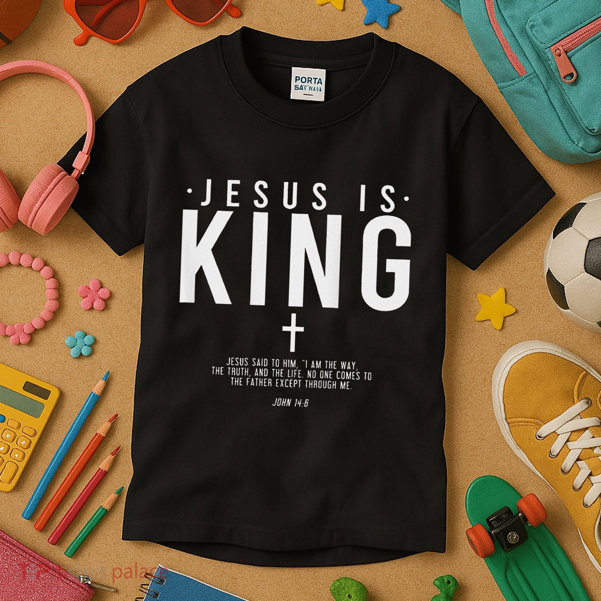 Jesus Is King Jesus John 146 Costume Christian Kids T-Shirt