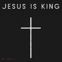 Jesus Is King Cross Minimalist Christian Religious Jesus Women's Tank Top thumb 5