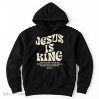 Jesus Is King Bible Verse John 146 Christian God Religious Hoodie thumb 0