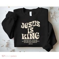 Jesus Is King Bible Verse John 146 Christian God Religious Sweatshirt thumb 2