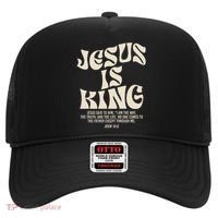Jesus Is King Bible Verse John 146 Christian God Religious Hat thumb 0