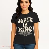 Jesus Is King Bible Verse John 146 Christian God Religious Women's T-Shirt thumb 4