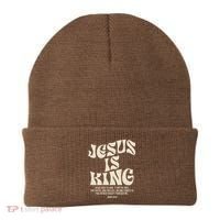 Jesus Is King Bible Verse John 146 Christian God Religious Beanie thumb 0