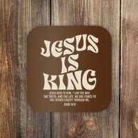 Jesus Is King Bible Verse John 146 Christian God Religious Coaster thumb 0